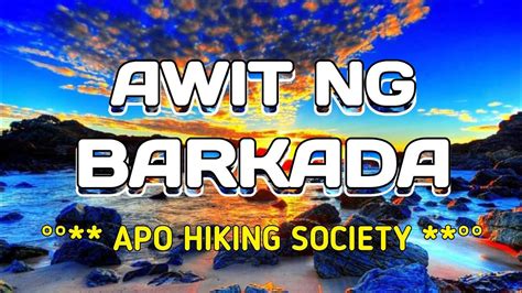 fininger ng barkada|APO HIKING SOCIETY .